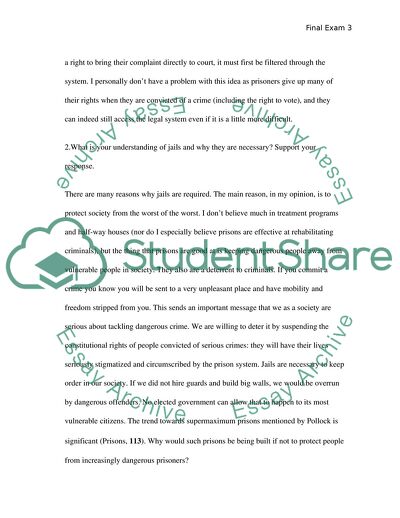 Questions about the Judicial and Penitentiary System