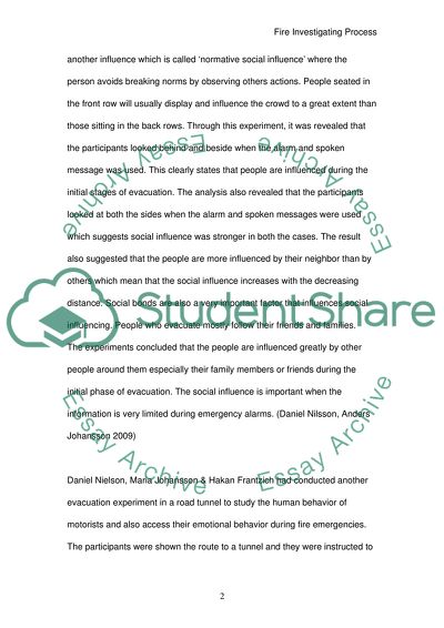 Human Behaviour in Fire