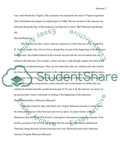 Virginia Holocaust Museum in Richmond