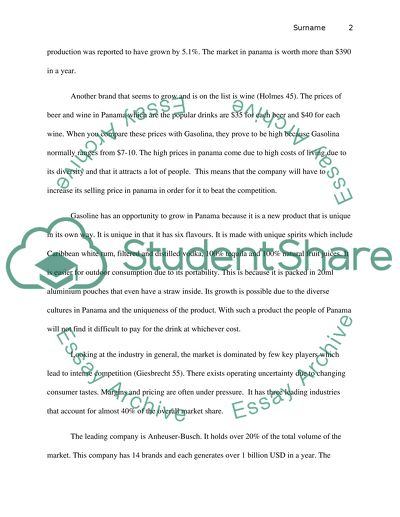 Industry Analysis and Financial Services of Pan America