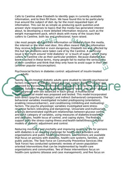 Living with Diabetes