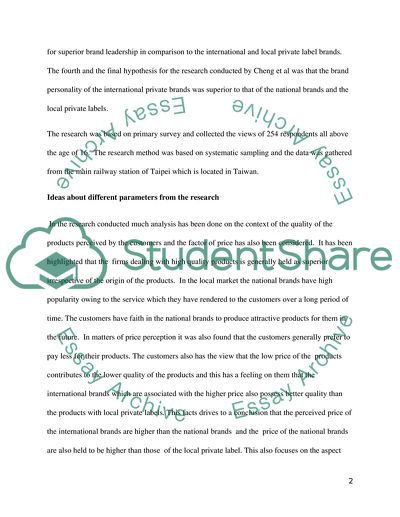 The Influence of The Parity Brands In Taiwan