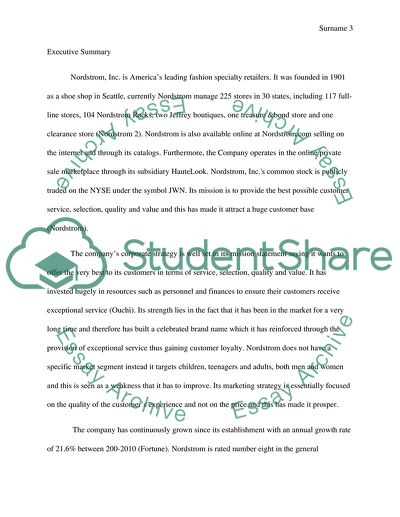 Nordstrom Unique Selling Proposition