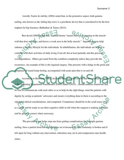 Major Issues on Surgical Procedures