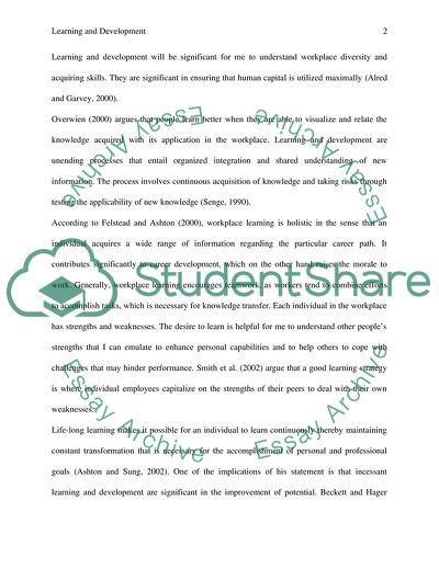 Learning and Development for Career Building