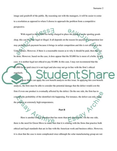 Analysis of Green Move Case