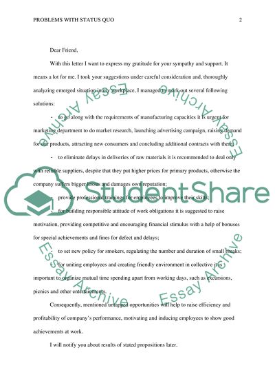 Problems With the Status Quo