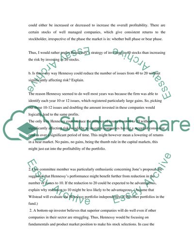 Security and Portfolio Analysis