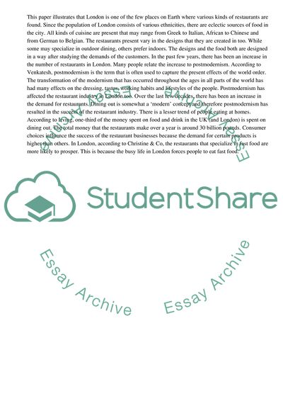 Restaurant Business in London