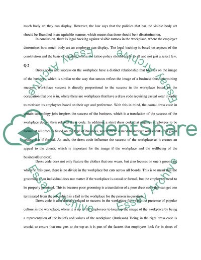 Laws on Tattoos in the Workplace