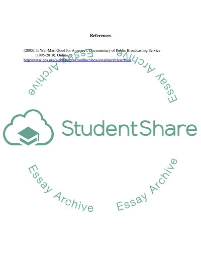 Globalization & Wal-Mart
