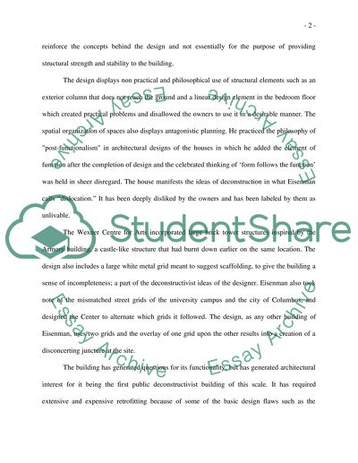 Analysis of architecture work and theory of Peter Esienman