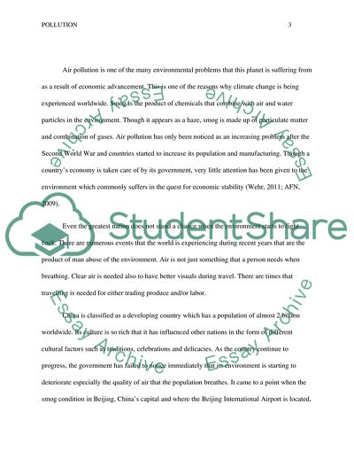 Chinese Population and Environment Pollution