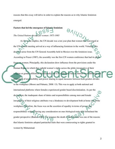 Factors that Led to the Reemergence of Islamic Feminism