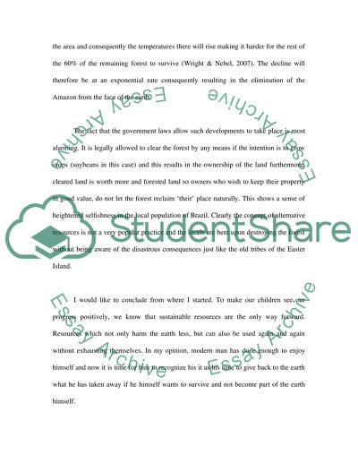 Sustainable Resources Are the Only Way forward