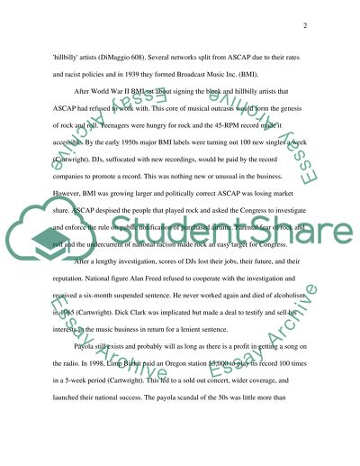 Payola: The Scandalous Roots