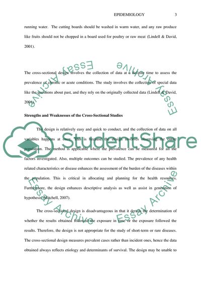 Epidemiology of Foodborne Illness