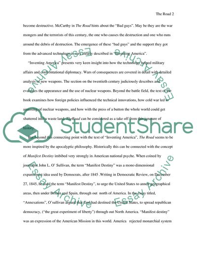 Paper 2: The Road by Cormac McCarthy