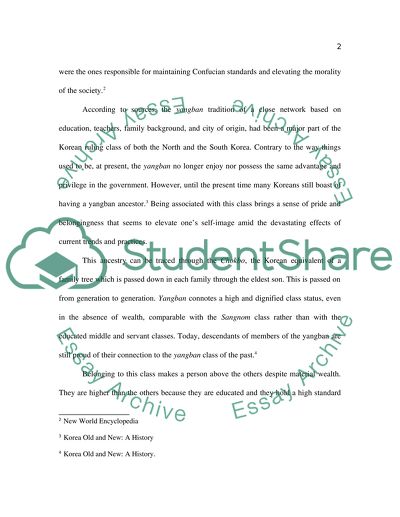 The Yangban Family and Patriarchy