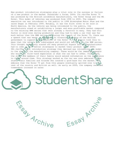 New Product Introduction Strategies