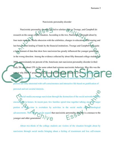 Narcissistic Personality Disorder