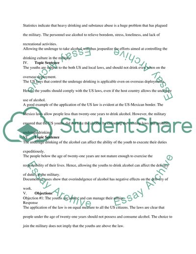 Should people in the military who are underage be allowed to drink alcohol