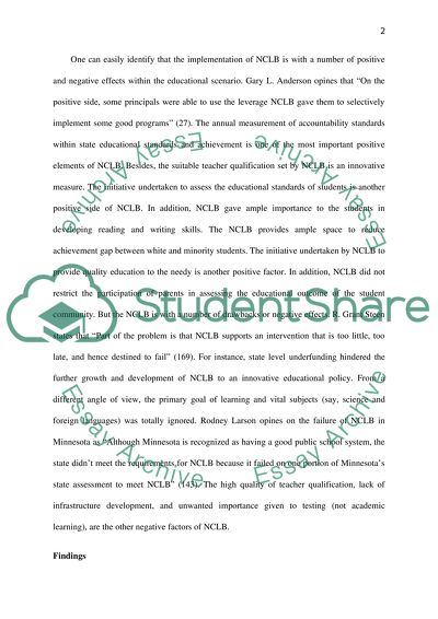 Is No Child Left Behind Working