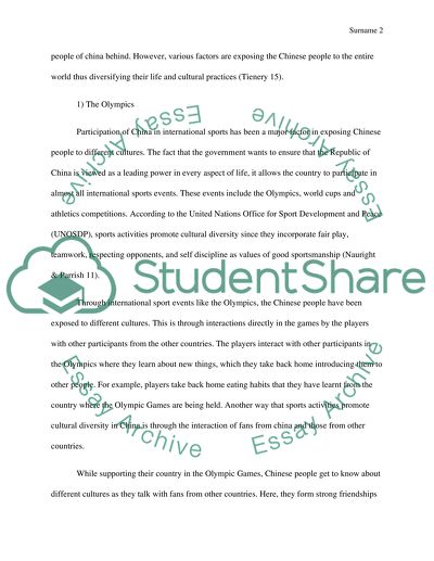 Cultural diversity in Modern China