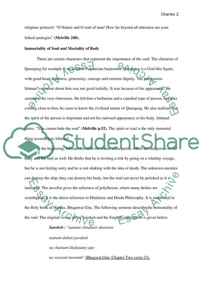 Gods Appeal to Mankind, Immortality of Soul and Mortality of Body