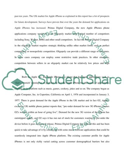 Business Plan for a new Iphone development company