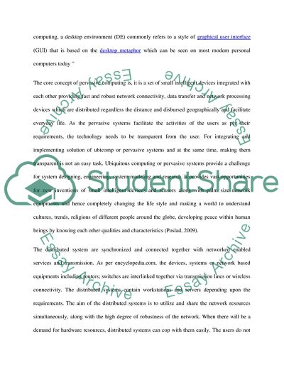 Fundamental Properties of Pervasive Systems