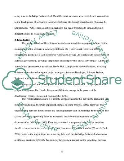Business Analysis & Requirements Frameworks