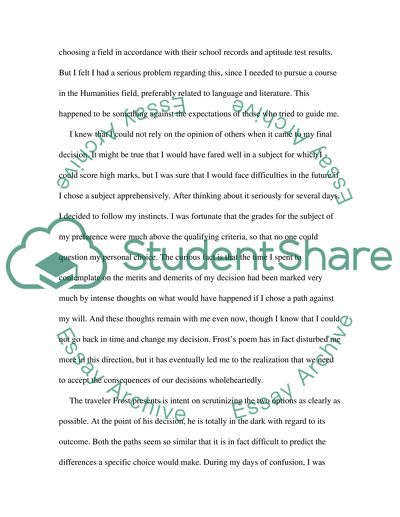 The Road Not Taken by Robert Frost