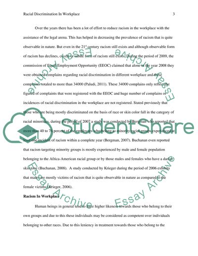 Racial Discrimination in Workplace