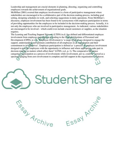 Employee Involvement to Get Opportunity to Partake in Decision-Making