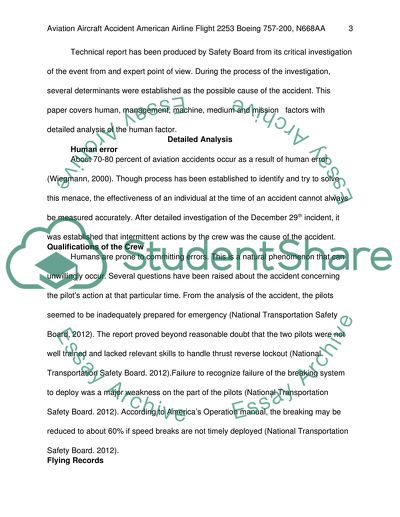 Aviation Aircraft Accident American Airline Flight 2253 Boeing 757-200, N668AA