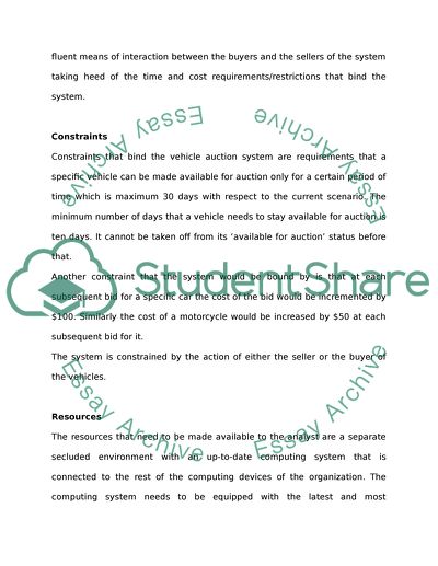Systems Analysis, Design and Development (Object Oriented using UML)