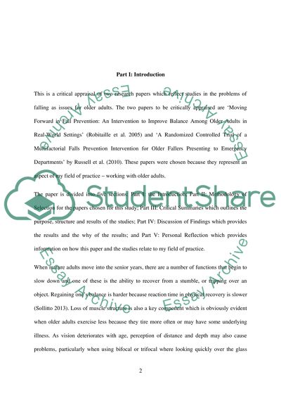 Understanding falling incidents in older adults