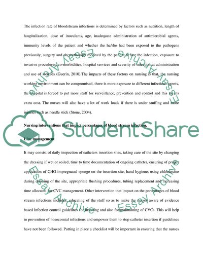 Bloodstream Infections