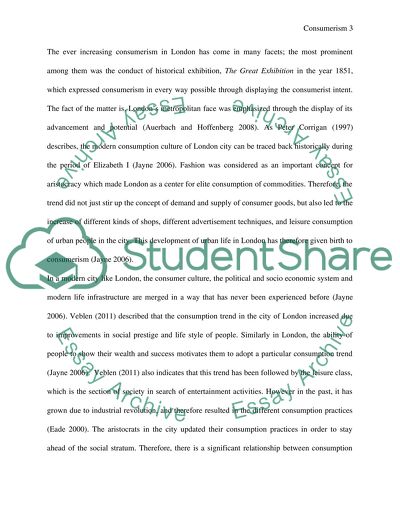 How is the city written - I picked the topic: by consumerism