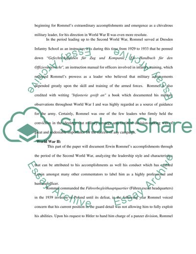 General Field Marshal Erwin Rommel - The True Leader of Men