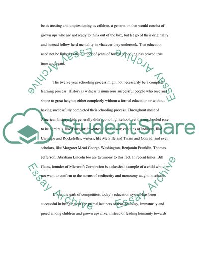 Schools Discourage Creativity in Children and Teachers