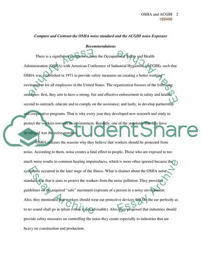 Dissertation on noise exposure