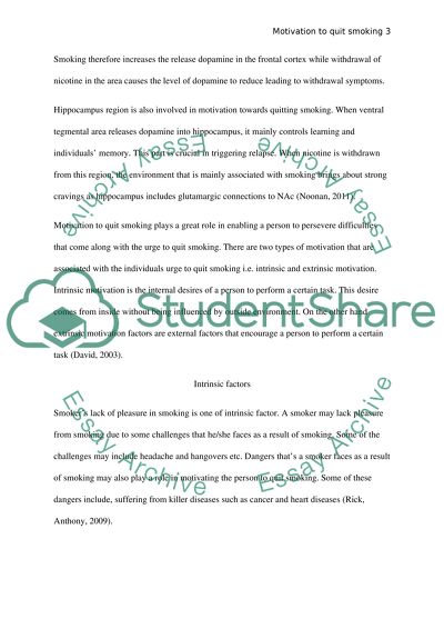 Motivation to Quit Smoking