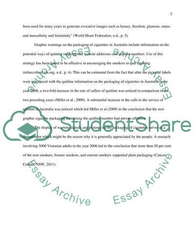 Cigarette Packaging as a Marketing Tool