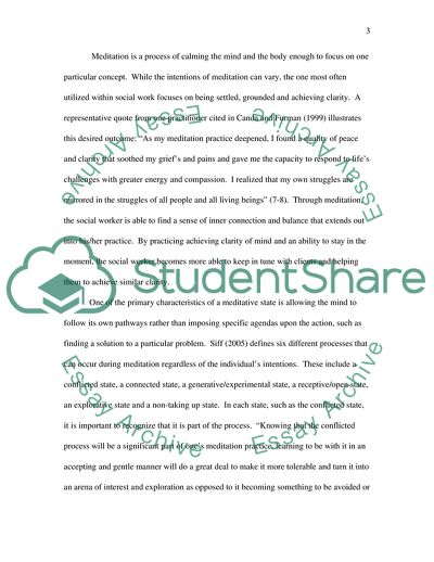 The Meditational Practice of Deep Breathing