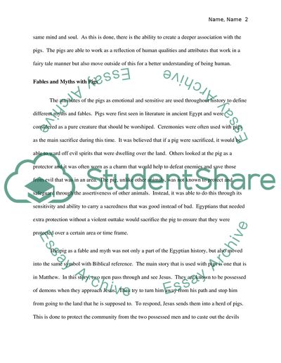 Human Relationships from the Qualities of Pigs