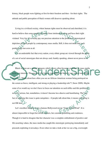 African American Women and African American Families on Media