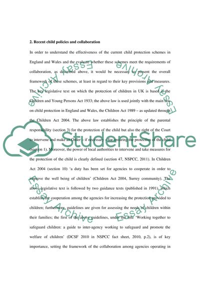 Recent Child Policies and Collaboration