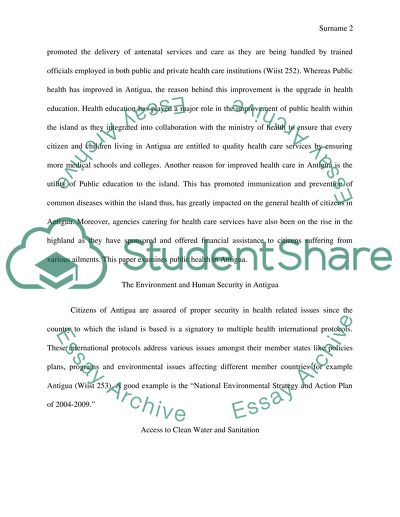 Public Health in Antigua